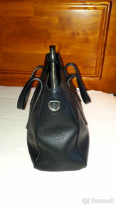 čierna minimalistická kožená kabelka wittchen - nová - 12