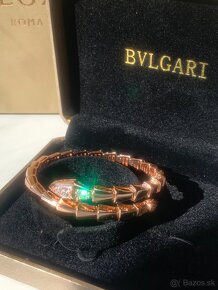 BVLGARI Serpenti Viper náramok, Rose gold - 12