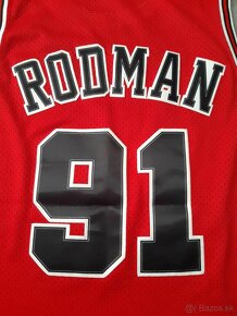 NBA dres Michael Jordan, Dennis Rodman Chicago Bulls basket - 12