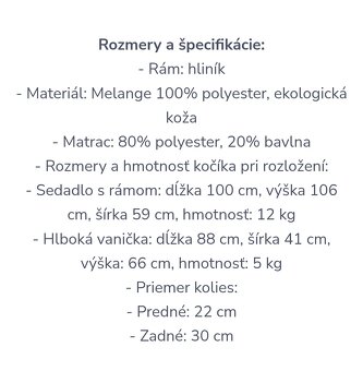 Kočík kombinovaný Kinderkraft Prime 3v1 - Deep Navy - 12