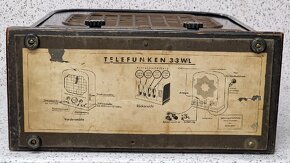 Roky 1930 – 1932 ☆ TELEFUNKEN 33 W/L - 12