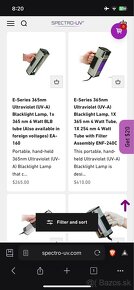 UV lampy (nové) 2x Spectroline uv light ES-160/F - 12