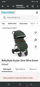 BABYSTYLE OYSTER Zero kočík, olive green 2018 - 12