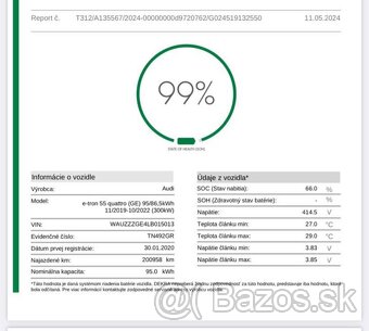 Predám Audi E-tron 55 300kw - 12