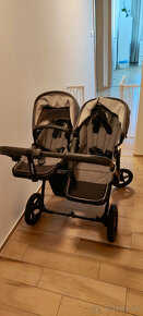 BUGABOO donkey 5 Black / Grey melange (twins) + autosedačky - 12