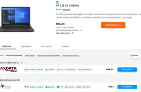 HP 255 G8 / Ryzen 5 5500U / 16GB RAM / 256GB NVME / 15,6” - 12