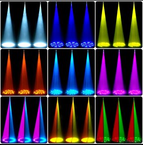 GOBO rotačné hlavy RGBW LED. - 12