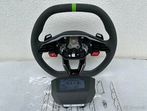 Audi sportovy volant alcantara zeleny RS3 RSQ3 RS4 RS5 - 12