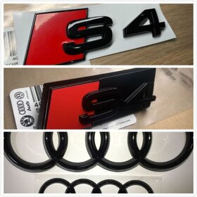 AUDI ZNAK LOGO AUDI KRUHY EMBLEMY SLINE AUDI ZNAKY NAPIS - 12