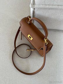 Hermes Kelly mini hnedá kabelka - 12