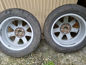 Alu disky Audi 5X130 7,5Jx18H2 ET53 + zimné pneu 235/60 R18 - 12