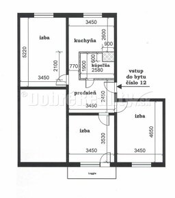 PREDAJ: Skvelý 3 izbový byt s praktickou loggiou, 72 m2, Zvo - 12