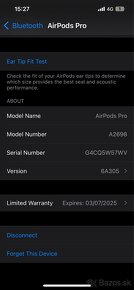 Apple AirPods Pro 2 + AppleCare+ a záruka - 12