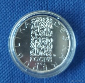 ČESKÉ strieborné pamätné mincé 200Kč, 1994-1997, BK - 12