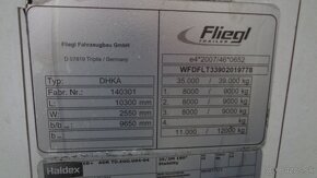 Prodám FLIEGL SDS 10 CF4 - sklápěcí návěs - 49 m3 - Fe/Al - 12