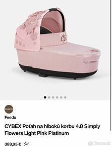 Vanička Cybex priam 4.0 simply flowers pink - 12