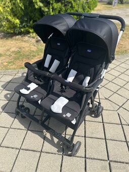 Chicco - Športový kočík pre dvojčatá OHLALA TWIN Black Night - 12