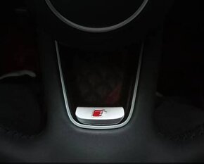 AUDI SLINE LOGO EMBLEM ZNAK DO VOLANTU - 12