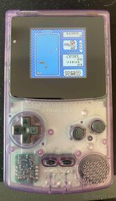 GameBoy Color Clear Purple IPS displej - 12