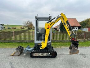 Minibagr Wacker Neuson ET16 hyd.podvozek+svahovka,2500mth - 12