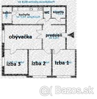 Na prenájom samostatné iziby v 4-izb.byte v Petržalke - 12