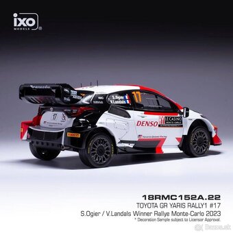 Modely Toyota GR Yaris Rally 1:18 IXO - 12