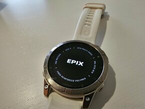 Predám Garmin Epix Gen 2 Titanium/Carrera White Band – 100% - 12