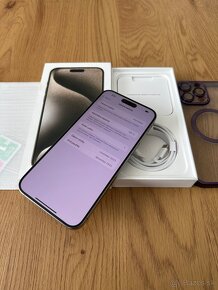 iPhone 15 Pro Max 256 gb Natural Titanium - nepoužívaný - 12