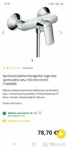 NOVU Sprchovu batériu Hansgrohe logis - 12