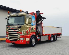 8669 - Scania R500 V8 - 6x2 - Valník + HR-HMF 3220 K7+1 – EU - 12