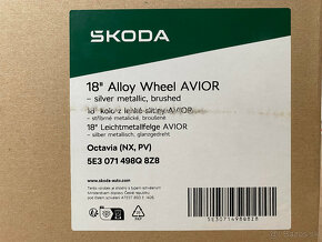 Avior Silver 5x112 R18 7,5Jx18 ET48 Octavia 4 NOVÉ - 12