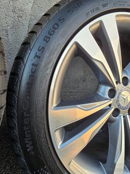 Zánovne zimne kolesa Mercedes S W222 dvojrozmer 5x112 r19 - 12