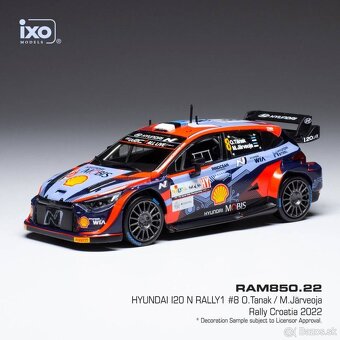 Modely Hyundai i20 N Rally1 1:43 IXO - 12