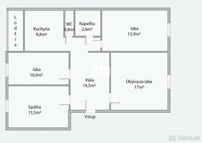 4-izbový byt  po kompletnej rekonštrukcii -  ideálny aj na I - 12