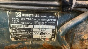 Malotraktor kubota B2150 - 12