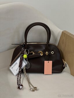 Miu Miu Kabelka Aventure Nappa Leather Top-Handle Bag Brown - 12