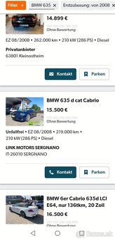 BMW 6 CABRIO, FACELIFT,  aj  VYMENA - 12