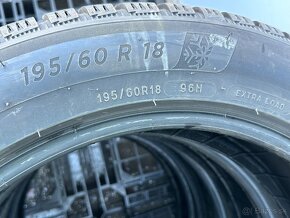 PREDÁM 4 kusy zimné pneumatiky MICHELIN 195/60 R18 96H - 12