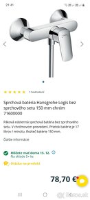 NOVU Sprchovu batériu Hansgrohe logis - 12