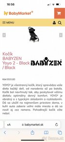 Skladací kočík Babyzen YoYo 2 poťahy v cene - 12