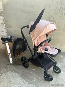 Športový kočík Cybex Priam Matt Black 2022, Peach Pink - 12