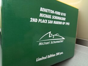 F1 BENETTON FORD B193 SAN MARINO 1993 SCHUMACHER 1:18 - 12