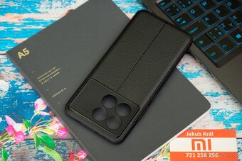 Puzdro s koženkovým vzorom pre Xiaomi, Redmi, Poco - 12