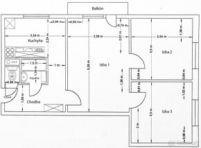 3-izbový byt s balkónom v centre Detvy - 12