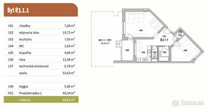 POLIANKY / B311 / Atypický 2-izbový byt s predzáhradkou - 12