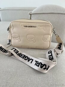 Crossbody kabelka Karl Lagerfeld béžová - 12