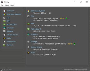 Predám ThinkPad Lenovo L460 14"+myš+napájacia stanica zdarma - 12