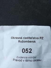 PRIHLÁSENIE PREPIS PRIHLÁSENIE DOVEZENÝCH VOZIDIEL - 12