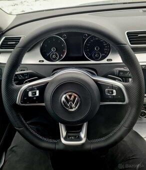 VOLANT VOLKSWAGEN R RLINE kožený BIELE PREŠÍVANIE - 12