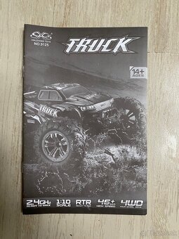 RC monster truck 9125, červená + náhradná batéria - 12